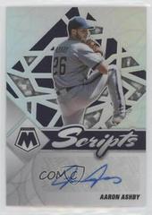 Aaron Ashby [Holo] #SC-AA Baseball Cards 2022 Panini Mosaic Scripts Autographs Prices