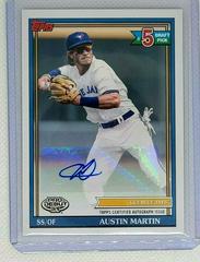 Austin Martin [Autograph] Baseball Cards 2021 Topps Pro Debut Prices
