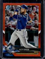 Alex Gordon [Orange Refractor] #23 Baseball Cards 2018 Bowman Chrome Prices