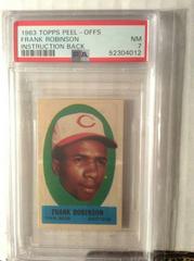 Frank Robinson [Instruction Back] Baseball Cards 1963 Topps Peel Offs Prices