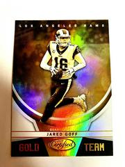 Jared Goff #GT-JG Football Cards 2019 Panini Certified Gold Team Prices