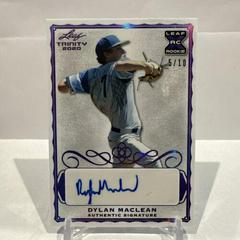 Dylan MacLean [Purple] Baseball Cards 2020 Leaf Trinity Autographs Prices
