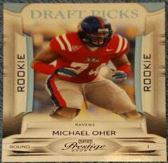 Michael Oher [Draft Picks Light Blue] #177 Football Cards 2009 Playoff Prestige Prices