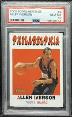 Allen Iverson #2 Basketball Cards 2000 Topps Heritage Prices