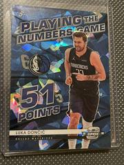 Luka Doncic [Blue Ice] #8 Basketball Cards 2021 Panini Contenders Optic Playing the Numbers Game Prices