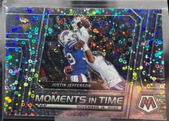 Justin Jefferson [No Huddle Silver] #MT-1 Football Cards 2023 Panini Mosaic Moments in Time Prices