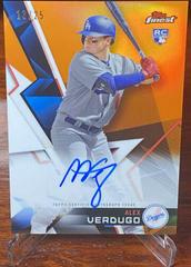 Alex Verdugo [Orange Refractor] #AV Baseball Cards 2018 Topps Finest Autographs Prices