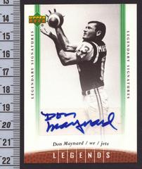 Don Maynard #30 Football Cards 2006 Upper Deck Legends Legendary Signatures Prices