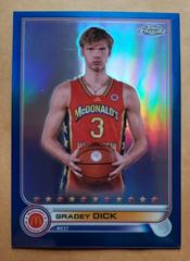 Gradey Dick [Blue] #64 Basketball Cards 2022 Topps Chrome McDonald's All-American Prices