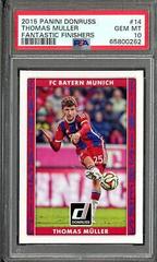 Thomas Muller #14 Soccer Cards 2015 Panini Donruss Fantastic Finishers Prices