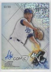 Austin Cox [Speckle Refractor] #BSPA-AC Baseball Cards 2021 Bowman Sterling Prospect Autographs Prices