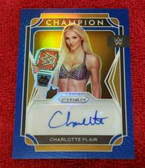 Charlotte Flair [Blue Prizm] #CS-CFL Wrestling Cards 2022 Panini Prizm WWE Champion Signatures Prices