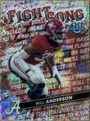 Will Anderson [Speckle] #FS-19 Football Cards 2022 Bowman's Best University Fight Song Prices