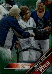 Evelyn Jones [Green Refractor] Baseball Cards 2016 Topps Chrome First Pitch Prices