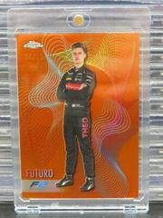 Theo Pourchaire [Orange Refractor] #FT-TP Racing Cards 2023 Topps Chrome Formula 1 Futuro Prices