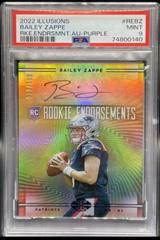 Bailey Zappe [Purple] #RE-BZ Football Cards 2022 Panini Illusions Rookie Endorsements Autographs Prices