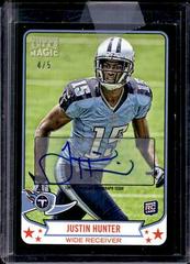 Justin Hunter [Autograph Black Bordered] Football Cards 2013 Topps Magic Prices