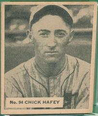 Chick Hafey #94 Baseball Cards 1936 World Wide Gum Prices