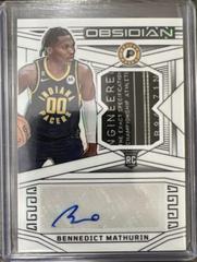 Bennedict Mathurin [Jersey Autograph Contra] #201 Basketball Cards 2022 Panini Obsidian Prices