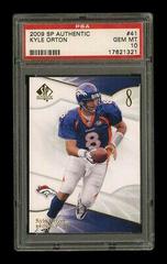 Kyle Orton #41 Football Cards 2009 SP Authentic Prices