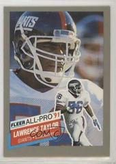 Lawrence Taylor #15 Football Cards 1991 Fleer All Pro Prices