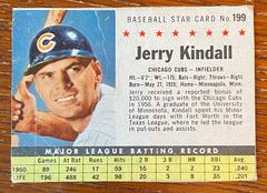 Jerry Kindall [Hand Cut] Baseball Cards 1961 Post Cereal Prices