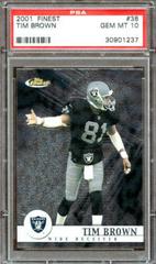 Tim Brown #38 Football Cards 2001 Topps Finest Prices
