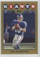 Eli Manning [Gold] #21 Football Cards 2008 Topps Prices