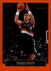 arvydas sabonis #38 Basketball Cards 1999 Topps Prices