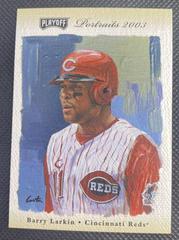 Barry Larkin [Beige] Baseball Cards 2003 Playoff Portraits Prices