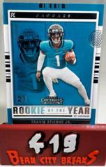 Travis Etienne Jr #ROY-TET Football Cards 2021 Panini Contenders Rookie of the Year Prices