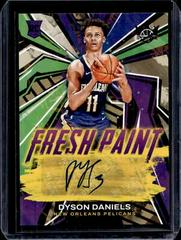 Dyson Daniels [Violet] #FP-DDN Basketball Cards 2022 Panini Court Kings Fresh Paint Autographs Prices