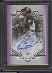 Barry Larkin [Purple] #DCFA-BL Baseball Cards 2022 Topps Definitive Framed Autograph Collection Prices