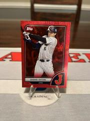 Shohei Ohtani [SP Variation Red Hot] #45 Baseball Cards 2023 Topps World Classic Prices