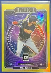 Trea Turner [Gold] Baseball Cards 2021 Panini Donruss Optic Mythical Prices