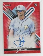Josh Lowe [Red Wave] #FA-JL Baseball Cards 2022 Topps Finest Autographs Prices
