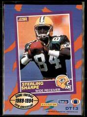 Sterling Sharpe. #3 Football Cards 1994 Panini Score Prices