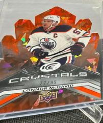 Connor McDavid [Orange] #IC-11 Hockey Cards 2021 Upper Deck Ice Crystals Prices
