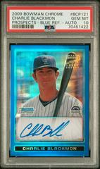 Charlie Blackmon [Blue Refractor Autograph] #BCP121 Baseball Cards 2009 Bowman Chrome Prospects Prices