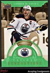 Connor McDavid [Green] #TG-13B Hockey Cards 2022 Upper Deck Trilogy Generations Prices
