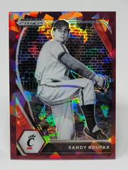 Sandy Koufax [Burgundy Cracked Ice Prizm] Baseball Cards 2021 Panini Prizm Draft Picks Prices