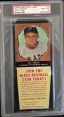 Bill Virdon [With Tab] #45 Baseball Cards 1958 Hires Root Beer Prices