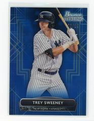 Trey Sweeney [Blue] #BSP-59 Baseball Cards 2022 Bowman Sterling Prices