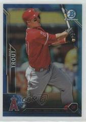 Mike Trout [Blue Refractor] #1 Baseball Cards 2016 Bowman Chrome Prices
