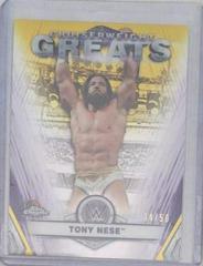 Tony Nese [Gold Refractor] #CG-10 Wrestling Cards 2021 Topps Chrome WWE Cruiserweight Greats Prices