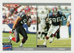 Aaron Schobel, Jeff Posey [First Edition] #224 Football Cards 2004 Topps Total Prices