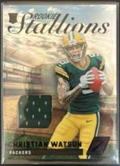 Christian Watson #RS-CW Football Cards 2022 Panini Zenith Rookie Stallions Prices