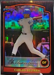 Carlos Beltran [Gold Refractor] #38 Baseball Cards 2003 Bowman Chrome Prices