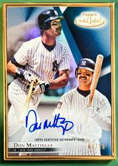 Don Mattingly Baseball Cards 2018 Topps Gold Label Framed Autograph Prices