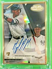 Miguel Andujar [Black] #FA-MA Baseball Cards 2018 Topps Gold Label Framed Autograph Prices